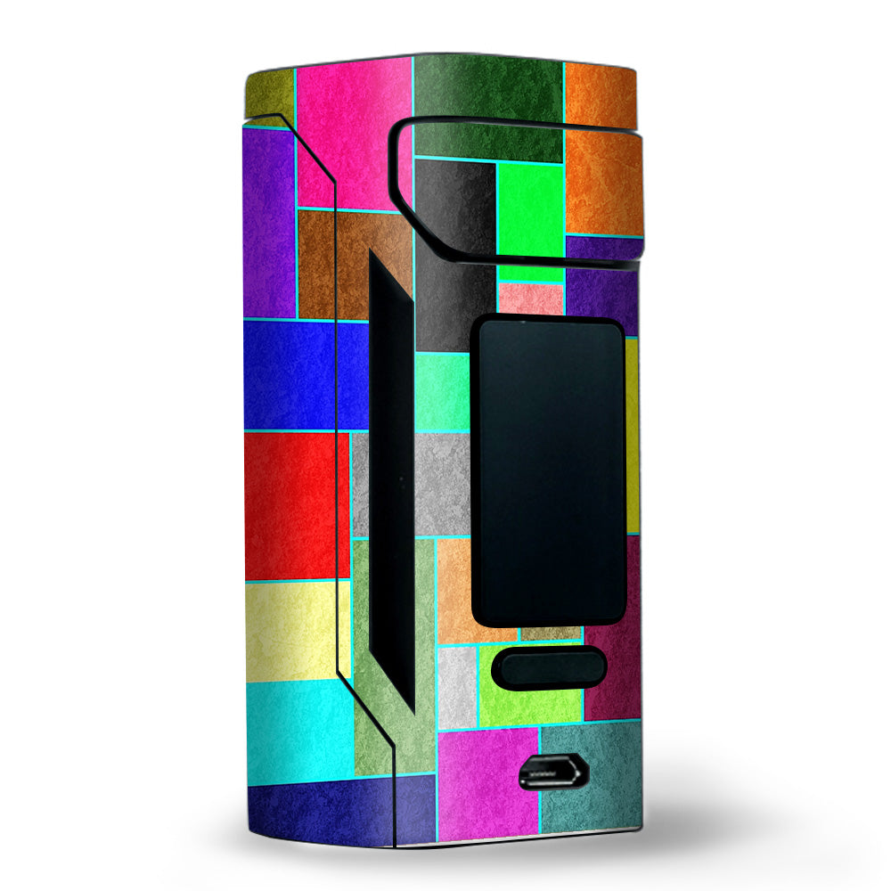  Colorful Squares Wismec RX2 20700 Skin