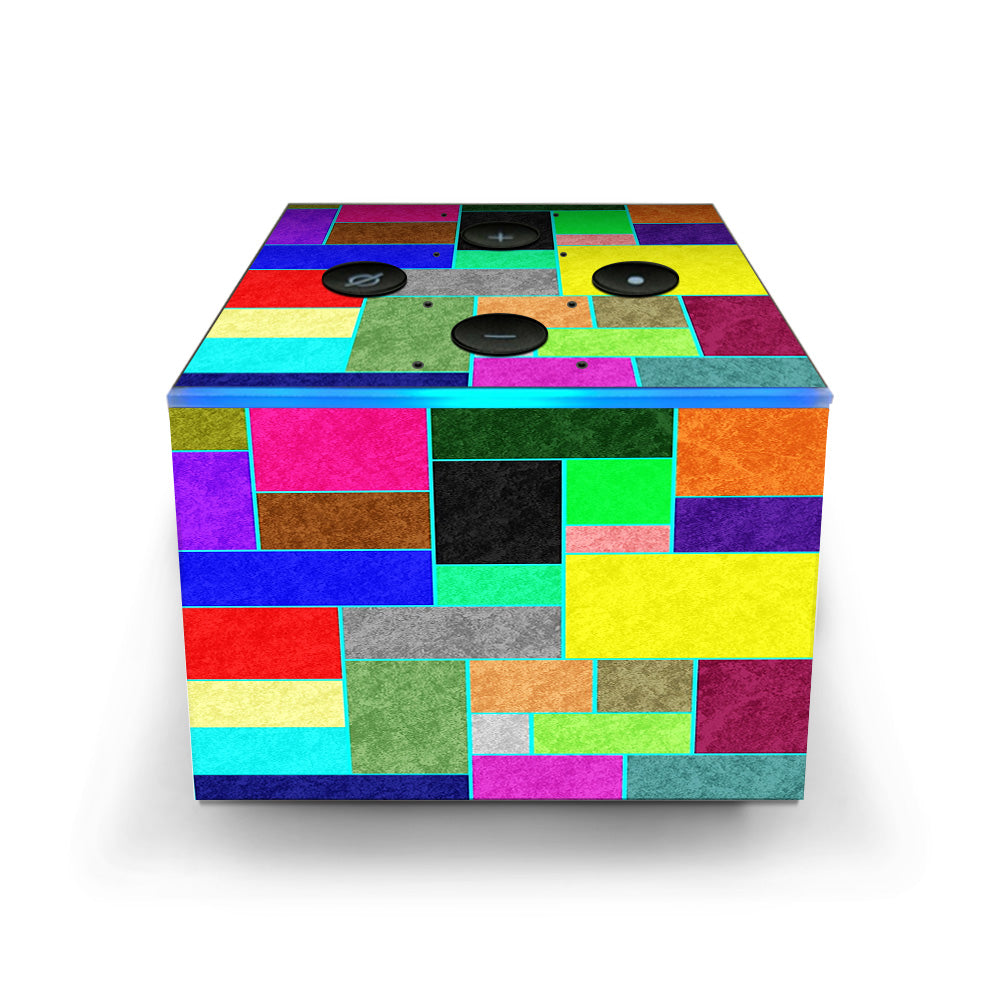  Colorful Squares Amazon Fire TV Cube Skin