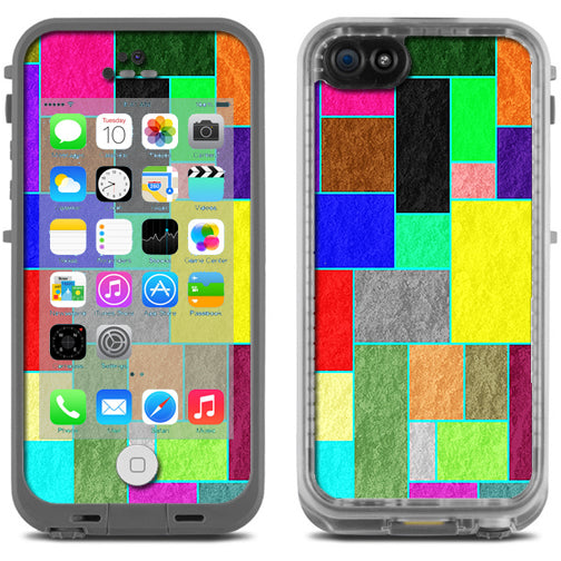  Colorful Squares Lifeproof Fre iPhone 5C Skin