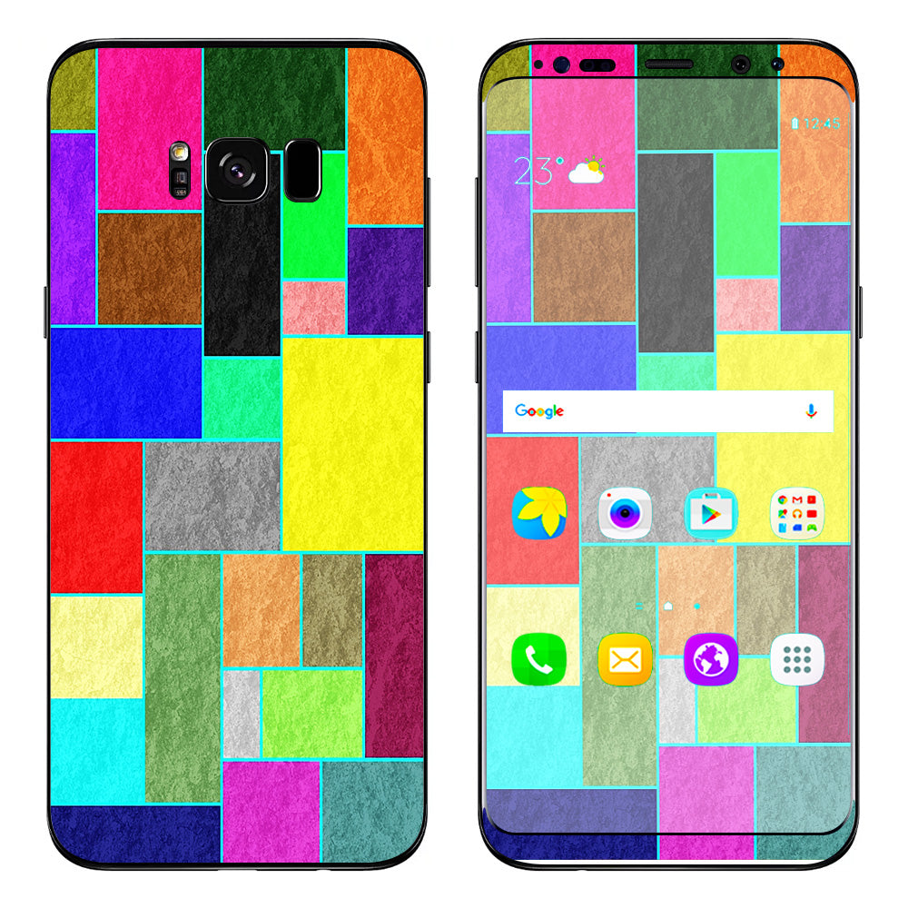  Colorful Squares Samsung Galaxy S8 Skin