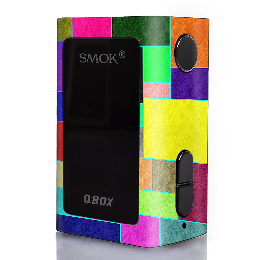  Colorful Squares Smok Q-Box Skin