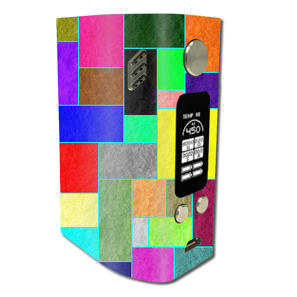  Colorful Squares Wismec Reuleaux RX300 Skin
