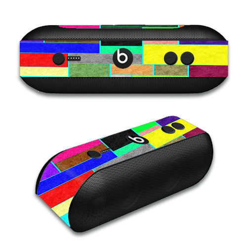  Colorful Squares Beats by Dre Pill Plus Skin