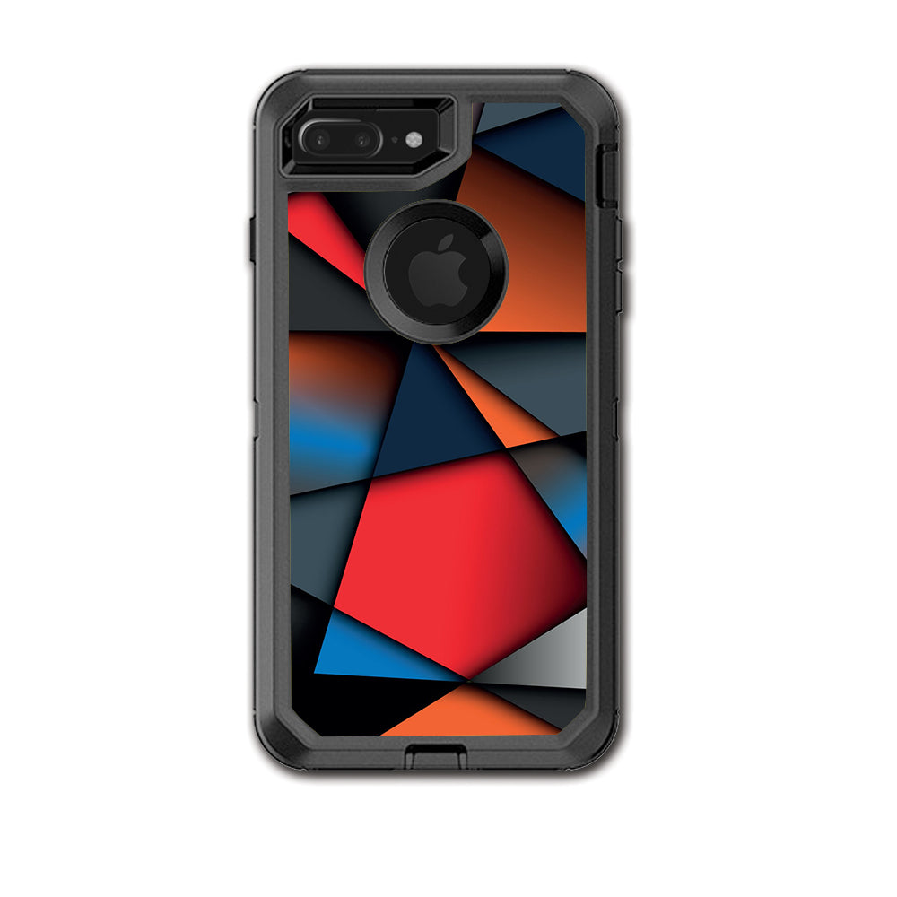 Colorful Shapes Otterbox Defender iPhone 7+ Plus or iPhone 8+ Plus Skin