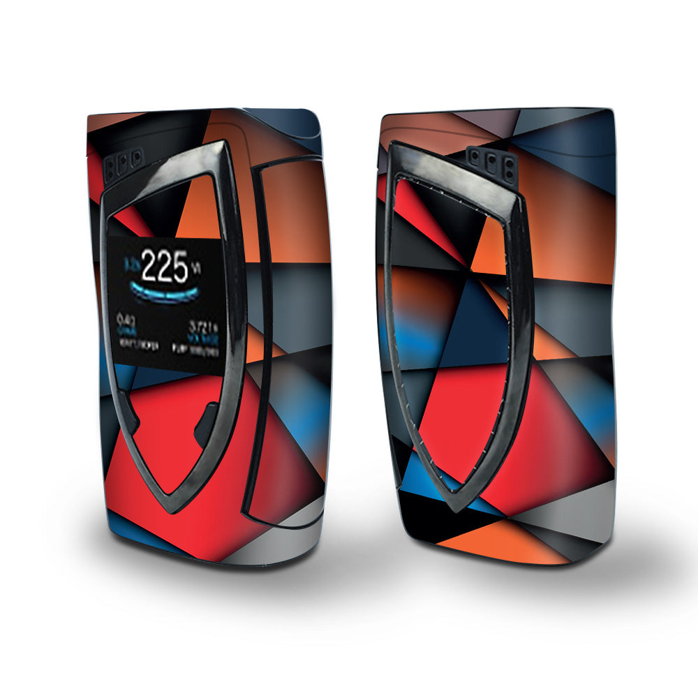 Skin Decal Vinyl Wrap for Smok Devilkin Kit 225w Vape (includes TFV12 Prince Tank Skins) skins cover/ Colorful Shapes