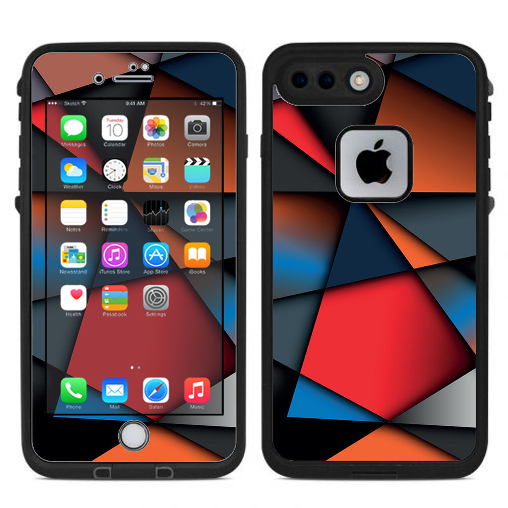  Colorful Shapes Lifeproof Fre iPhone 7 Plus or iPhone 8 Plus Skin