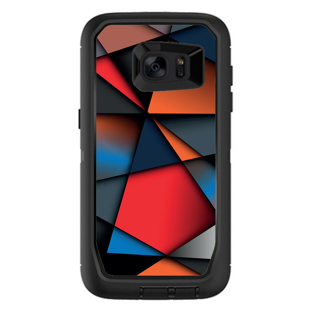  Colorful Shapes Otterbox Defender Samsung Galaxy S7 Edge Skin