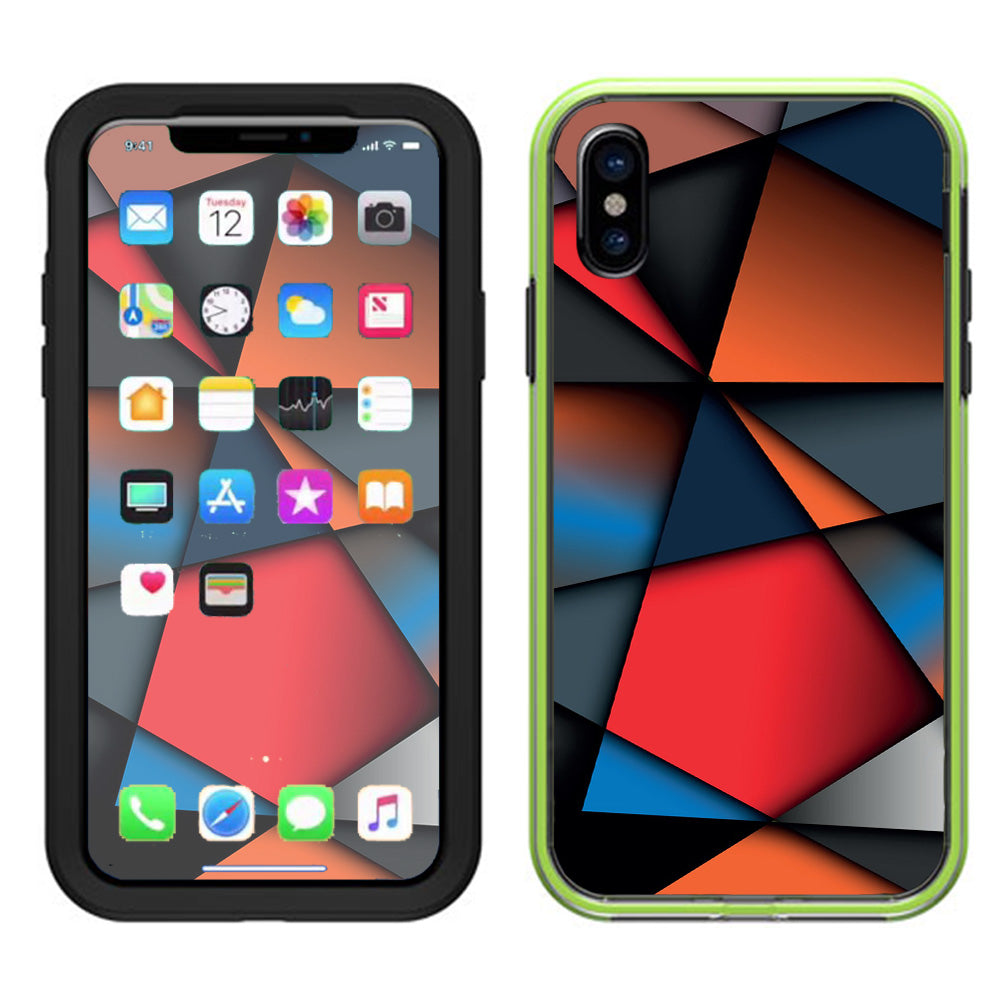  Colorful Shapes Lifeproof Slam Case iPhone X Skin
