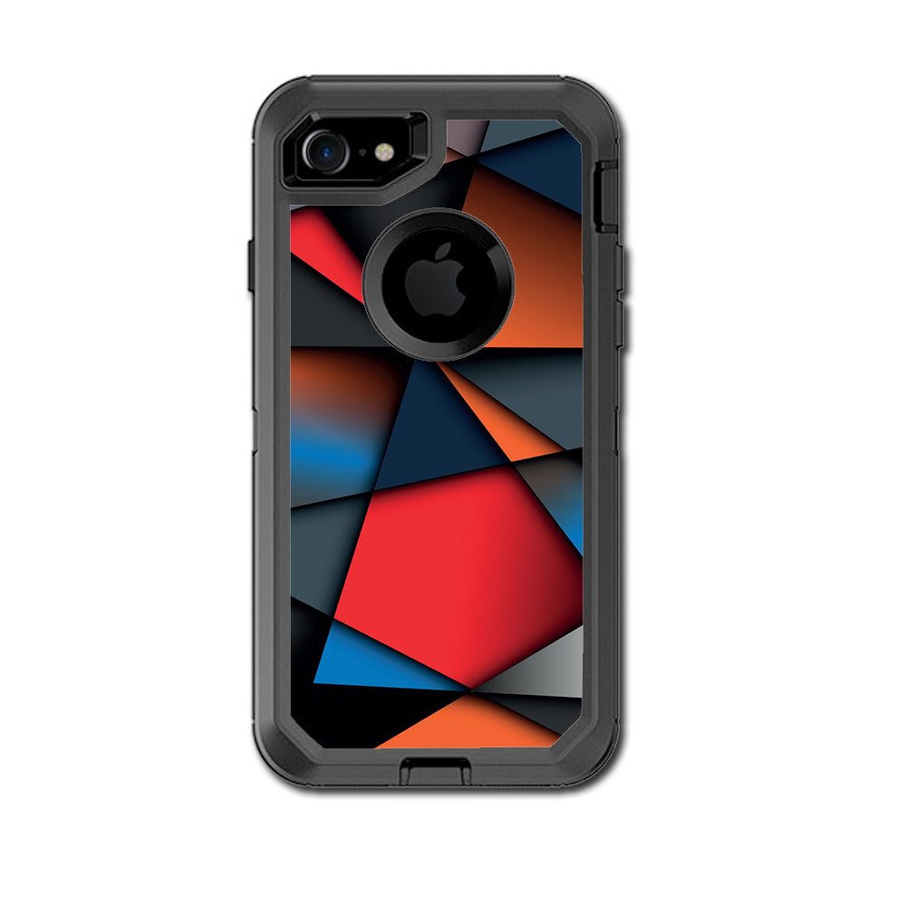  Colorful Shapes Otterbox Defender iPhone 7 or iPhone 8 Skin