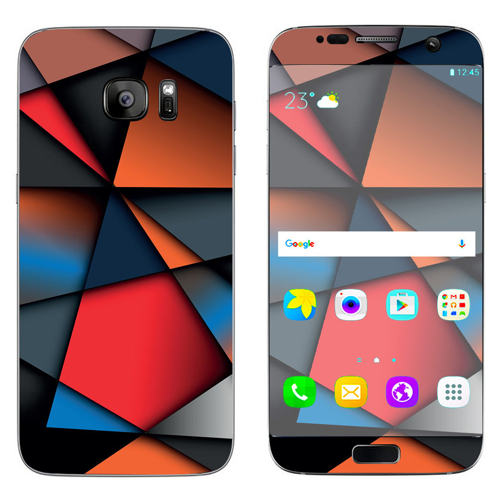  Colorful Shapes Samsung Galaxy S7 Edge Skin