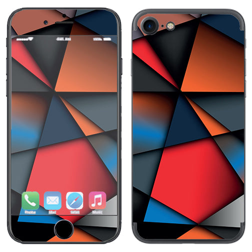  Colorful Shapes Apple iPhone 7 or iPhone 8 Skin
