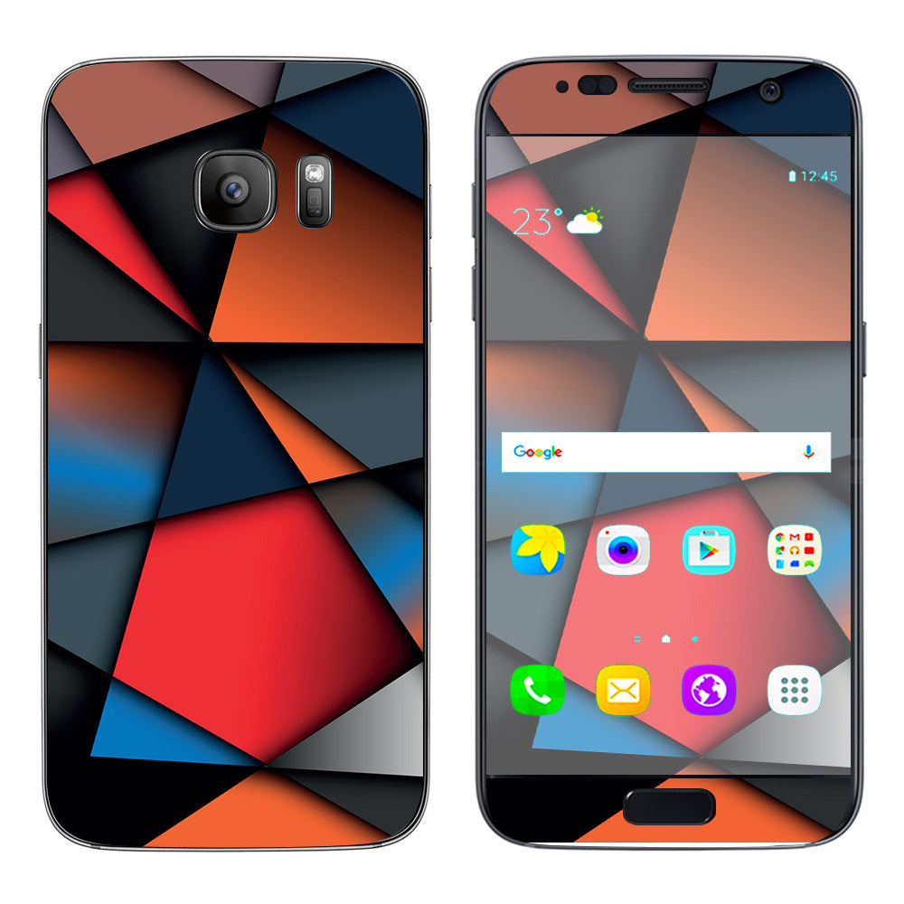  Colorful Shapes Samsung Galaxy S7 Skin