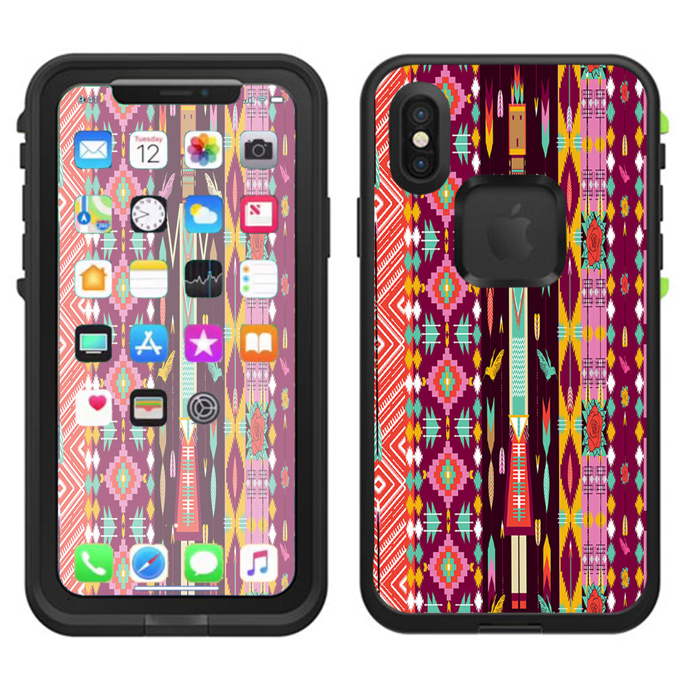  Tribal Aztec  Lifeproof Fre Case iPhone X Skin