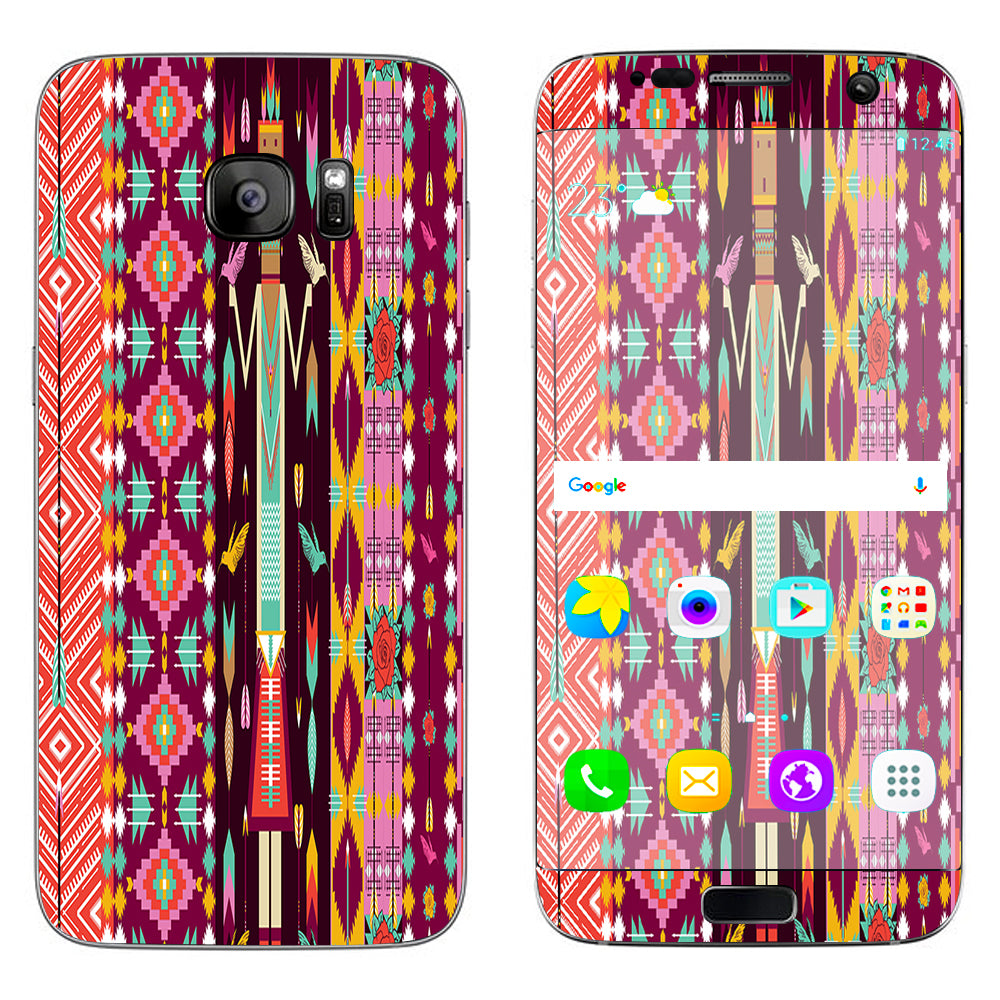  Tribal Aztec  Samsung Galaxy S7 Edge Skin