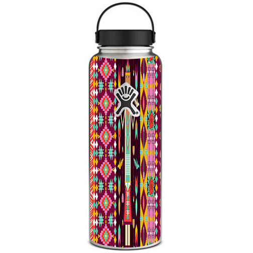  Tribal Aztec Hydroflask 40oz Wide Mouth Skin