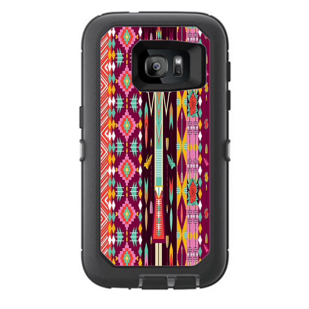  Tribal Aztec Otterbox Defender Samsung Galaxy S7 Skin