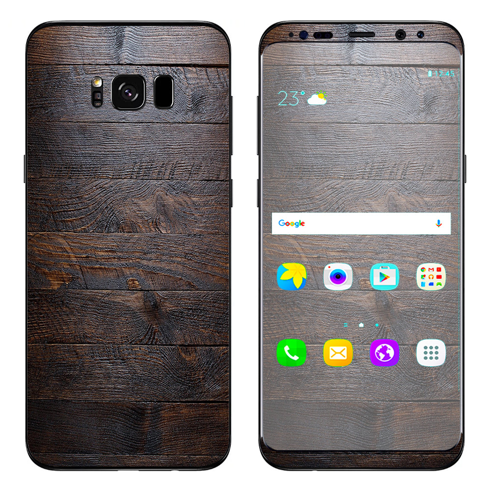  Wooden Wall Pattern Samsung Galaxy S8 Plus Skin