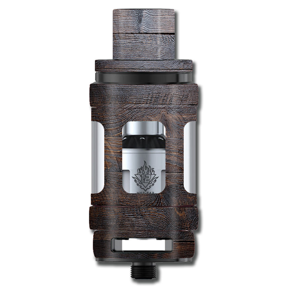  Wooden Wall Pattern Smok TFV12 Tank Skin