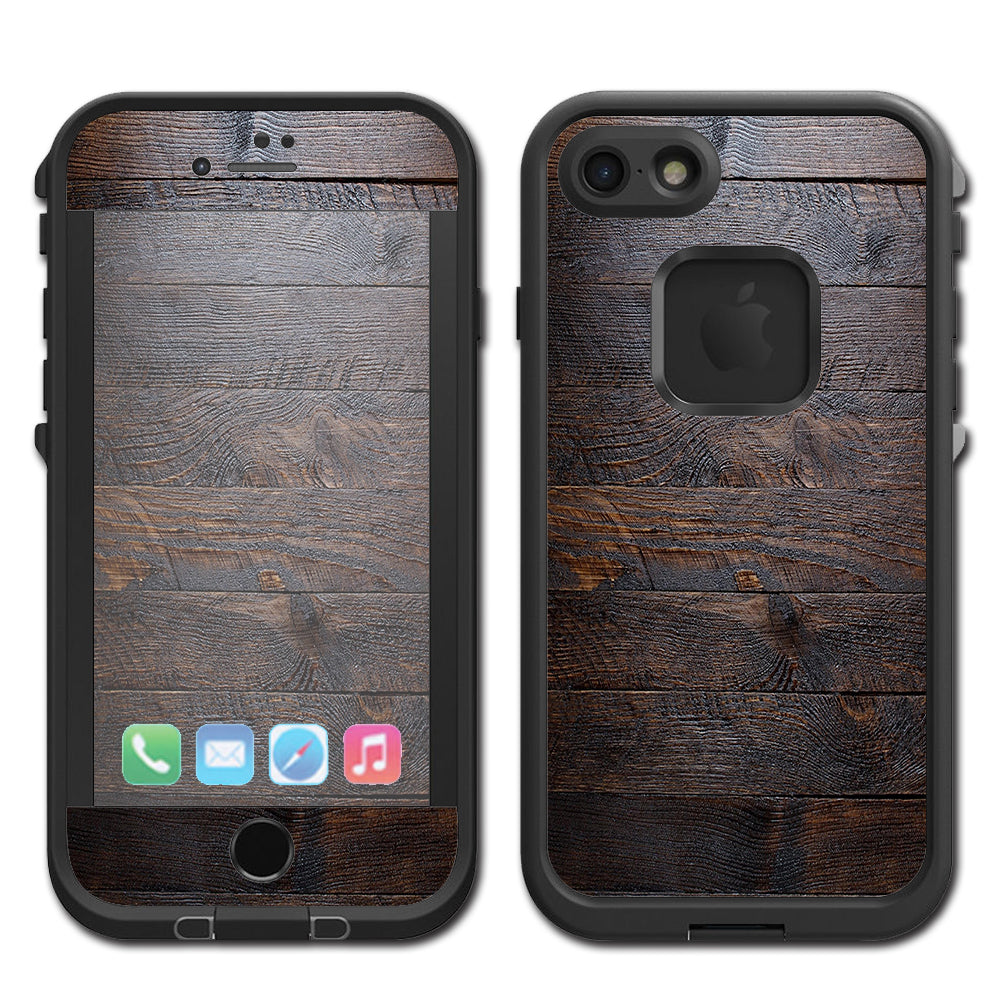  Wooden Wall Pattern Lifeproof Fre iPhone 7 or iPhone 8 Skin