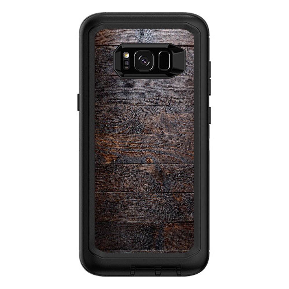  Wooden Wall Pattern Otterbox Defender Samsung Galaxy S8 Plus Skin