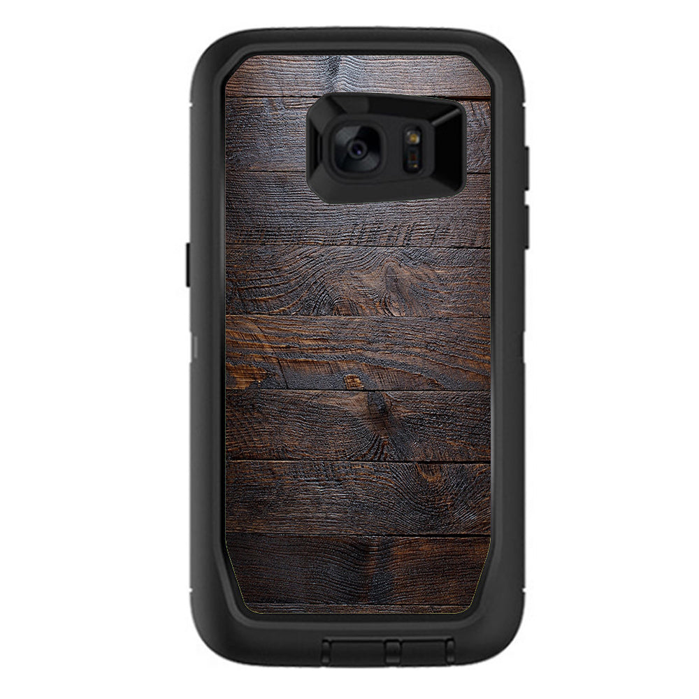  Wooden Wall Pattern Otterbox Defender Samsung Galaxy S7 Edge Skin
