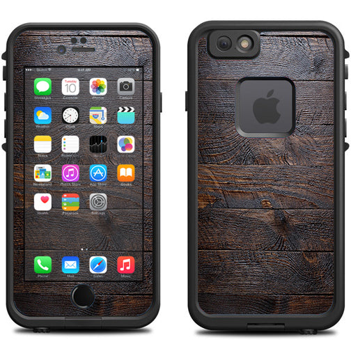  Wooden Wall Pattern Lifeproof Fre iPhone 6 Skin