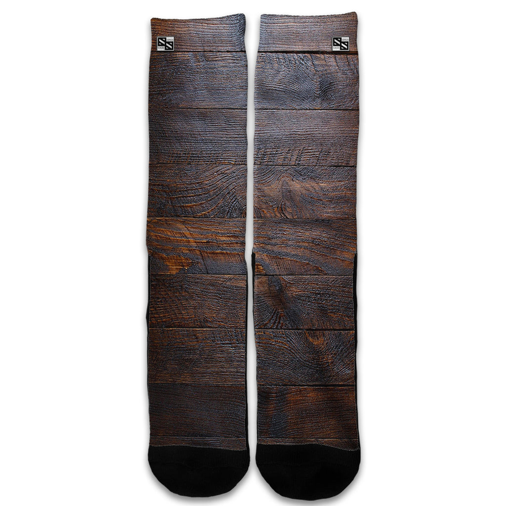  Wooden Wall Pattern Universal Socks