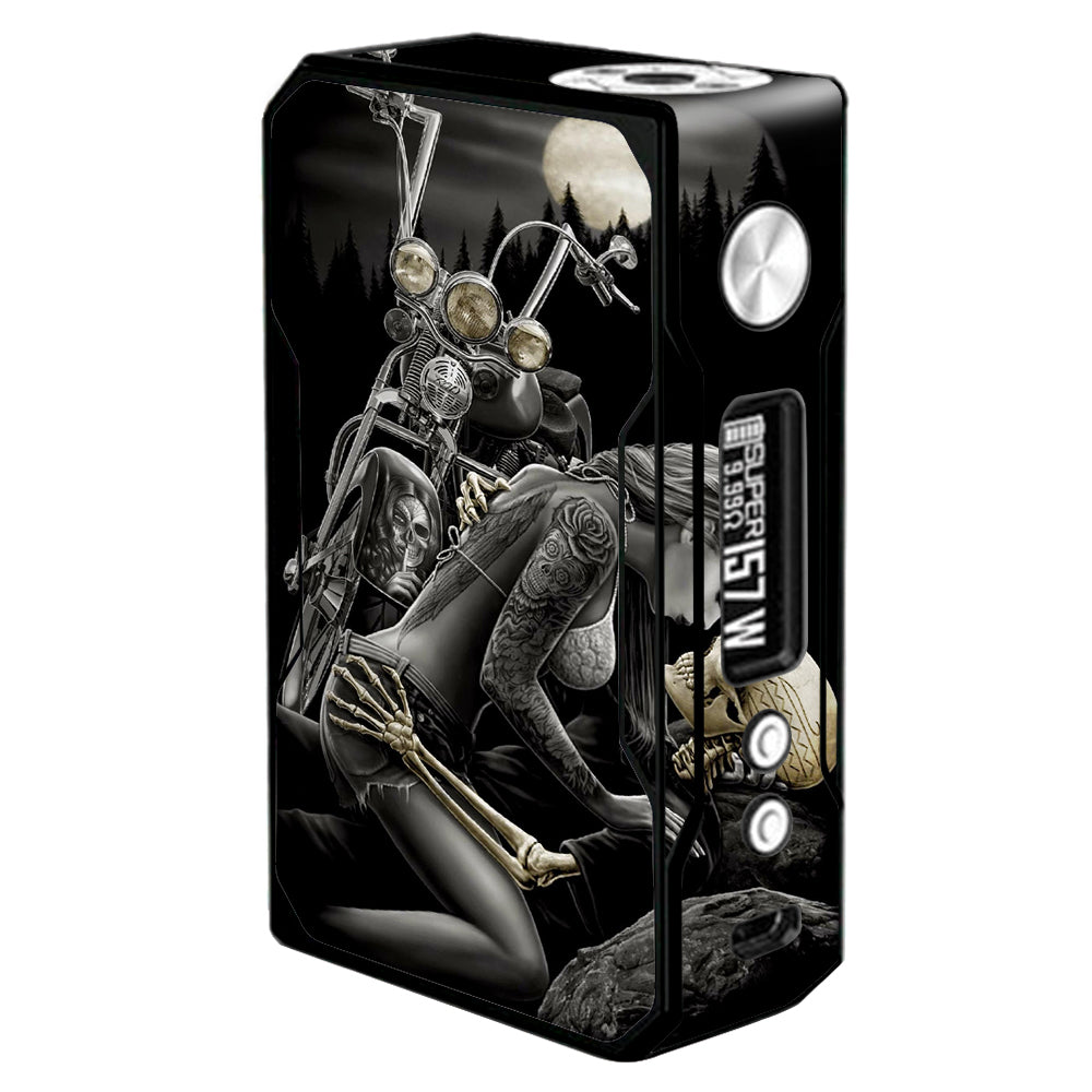  Biker Skeleton Full Moon Tattoo Voopoo Drag 157w Skin