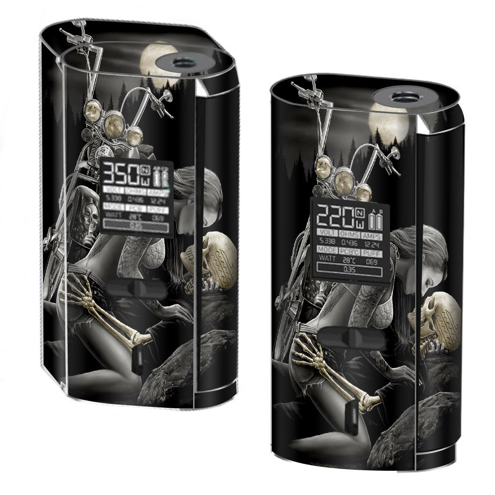  Biker Skeleton Full Moon Tattoo Smok GX2/4 350w Skin