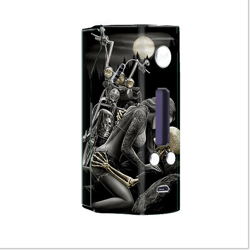  Biker Skeleton Full Moon Tattoo Wismec Reuleaux RX200 Skin