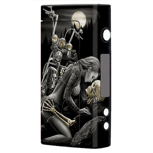  Biker Skeleton Full Moon Tattoo Sigelei Fuchai 200W Skin