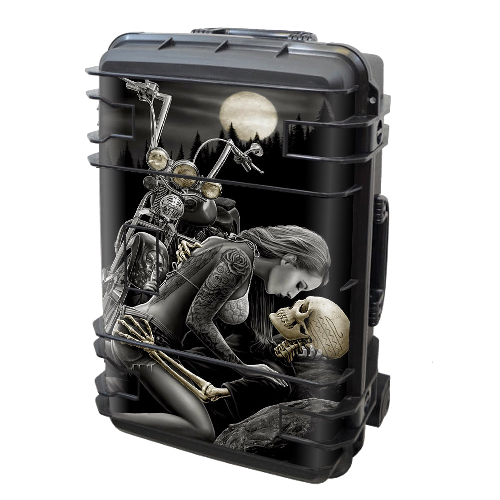  Biker Skeleton Full Moon Tattoo Seahorse Case Se-920 Skin