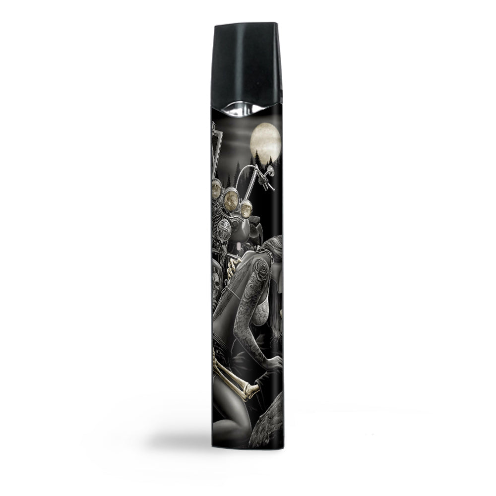  Biker Skeleton Full Moon Tattoo Smok Infinix Ultra Portable Skin