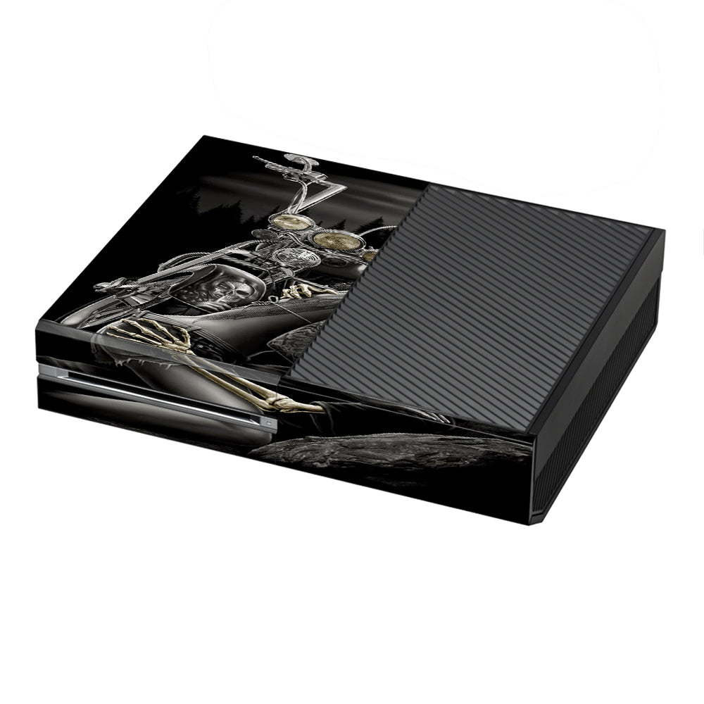  Biker Skeleton Full Moon Tattoo Microsoft Xbox One Skin