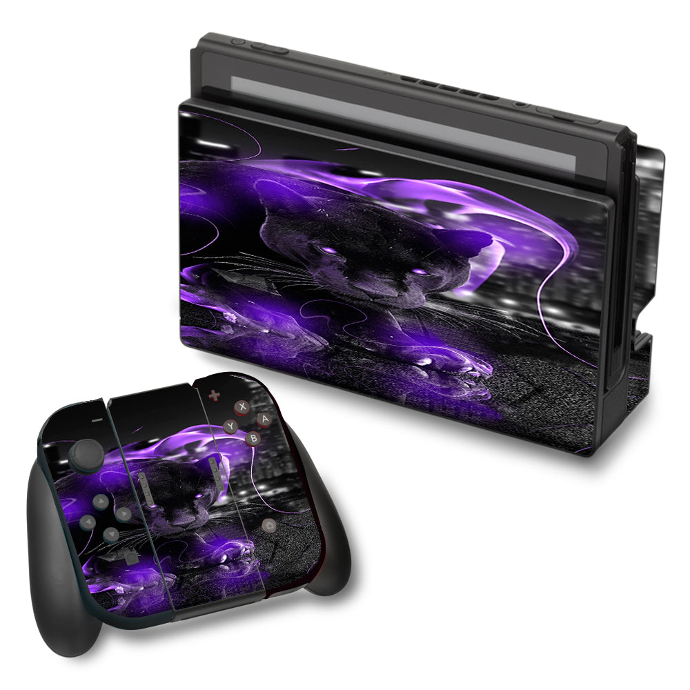  Black Panther Purple Smoke Nintendo Switch Skin