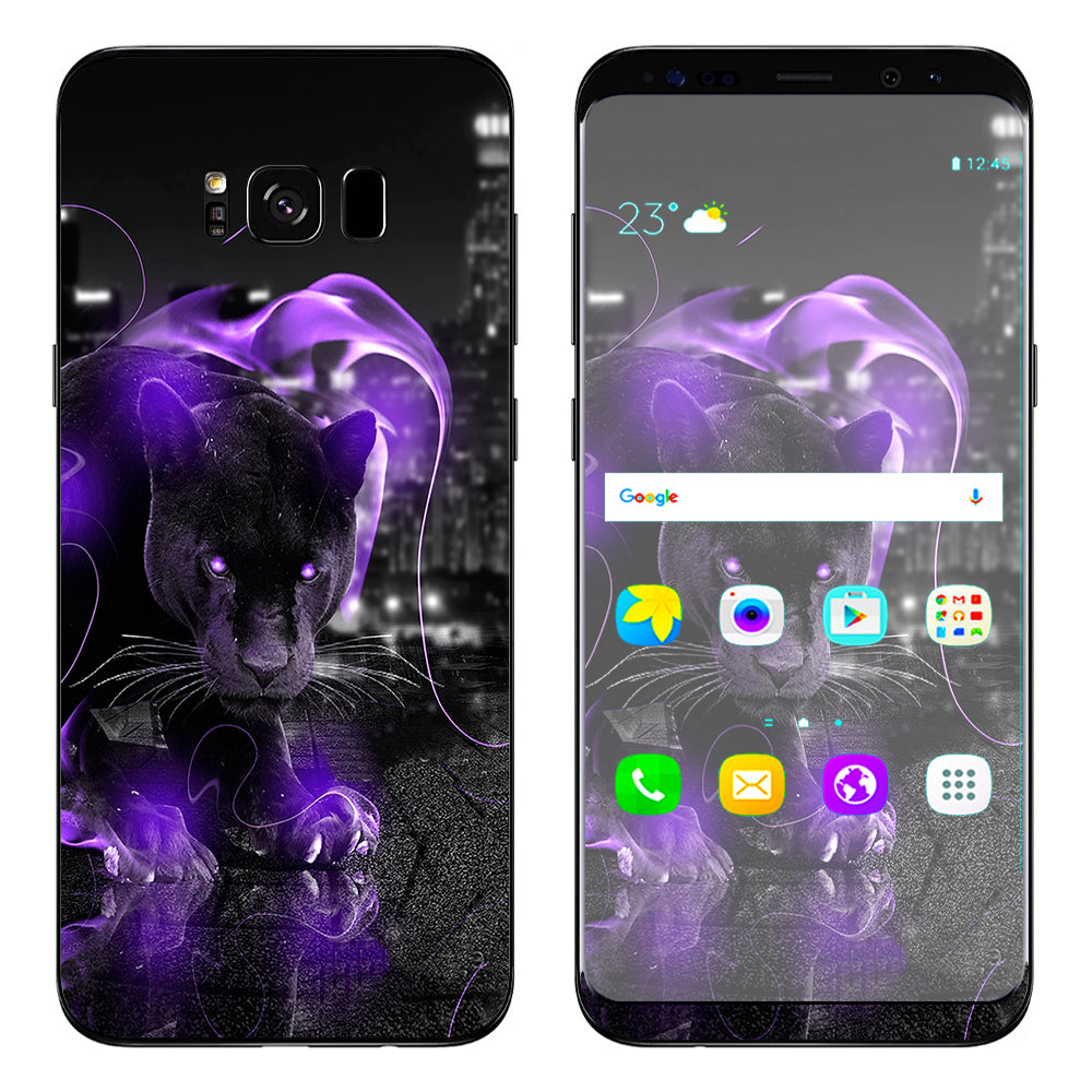  Black Panther Purple Smoke Samsung Galaxy S8 Plus Skin