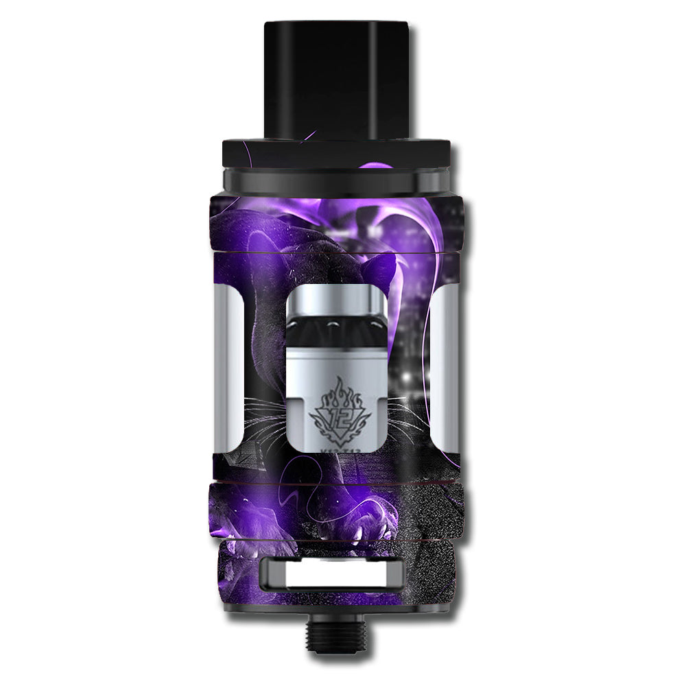  Black Panther Purple Smoke Smok TFV12 Tank Skin