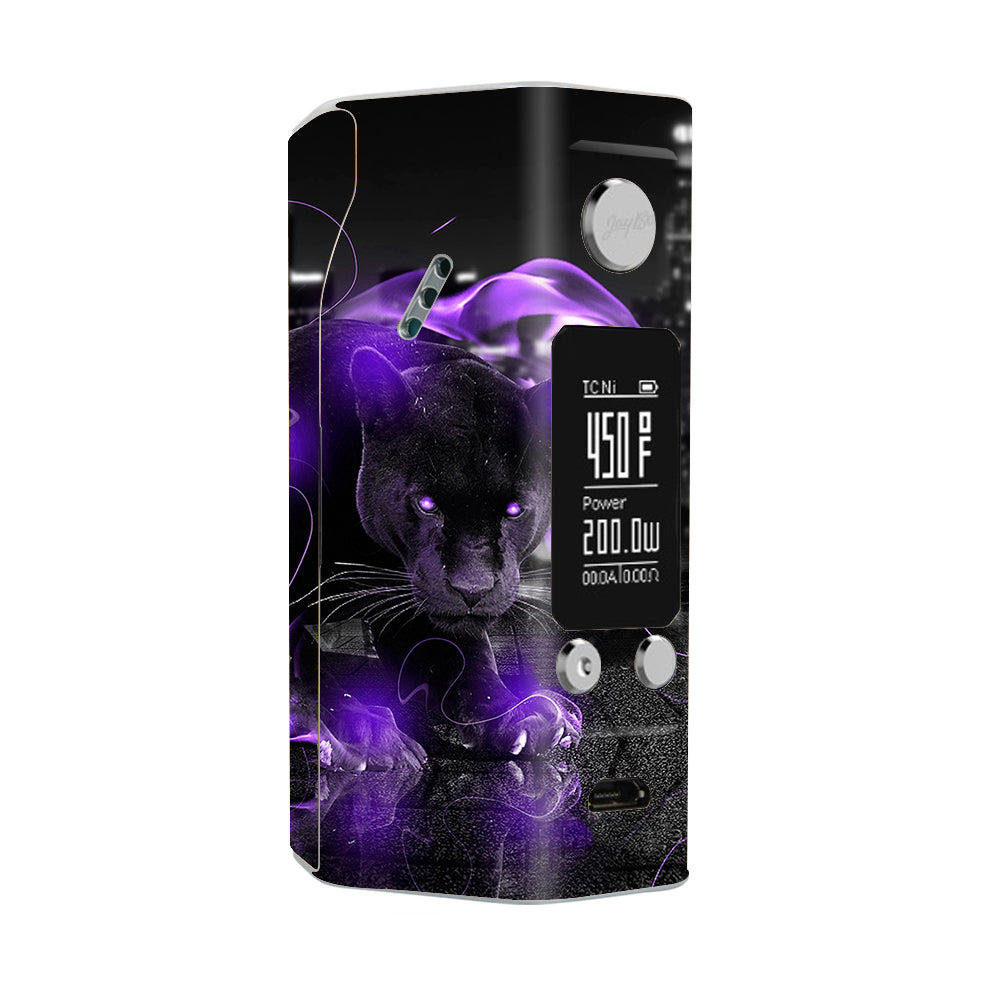  Black Panther Purple Smoke Wismec Reuleaux RX200S Skin