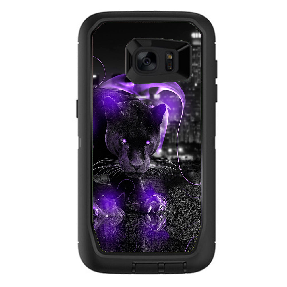  Black Panther Purple Smoke Otterbox Defender Samsung Galaxy S7 Edge Skin