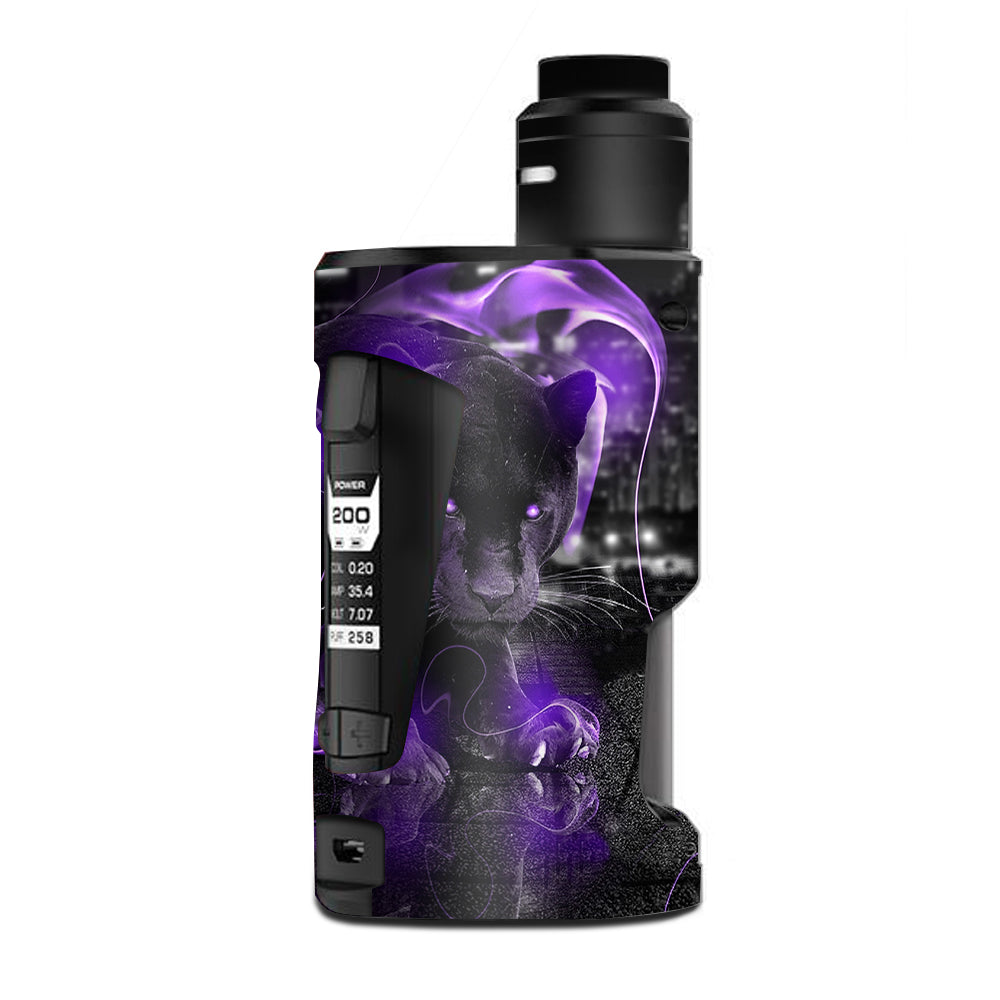  Black Panther Purple Smoke G Box Squonk Geek Vape Skin