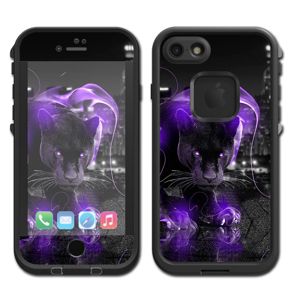  Black Panther Purple Smoke Lifeproof Fre iPhone 7 or iPhone 8 Skin