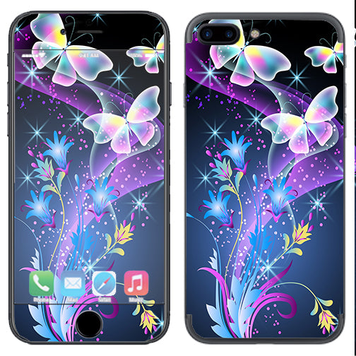  Glowing Butterflies In Flight Apple  iPhone 7+ Plus / iPhone 8+ Plus Skin