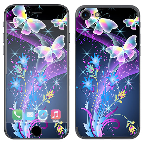  Glowing Butterflies In Flight Apple iPhone 7 or iPhone 8 Skin