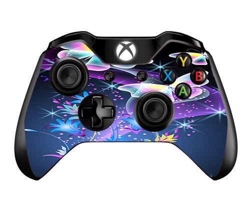  Glowing Butterflies In Flight Microsoft Xbox One Controller Skin