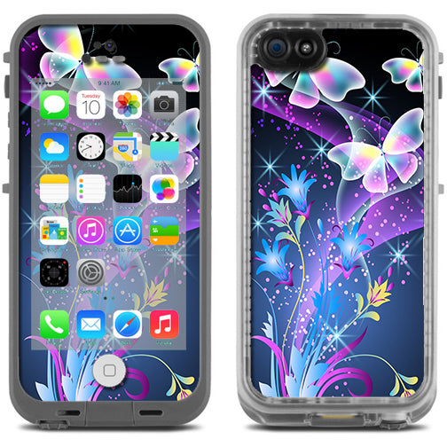  Glowing Butterflies In Flight Lifeproof Fre iPhone 5C Skin