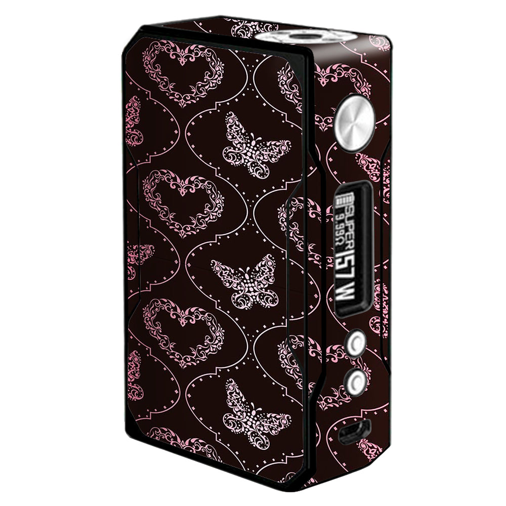  Butterfly Heart Pattern Voopoo Drag 157w Skin