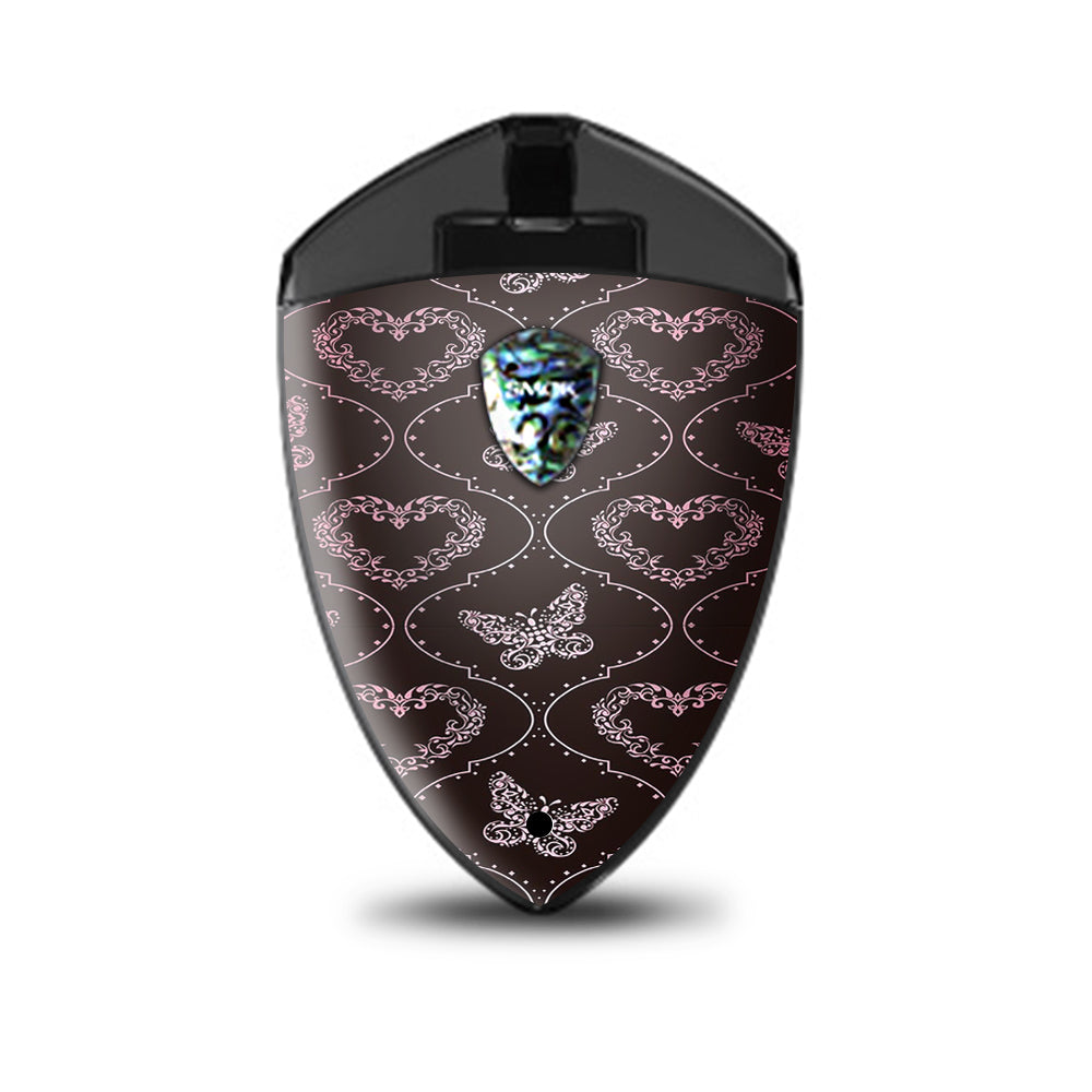  Butterfly Heart Pattern Smok Rolo Badge Skin
