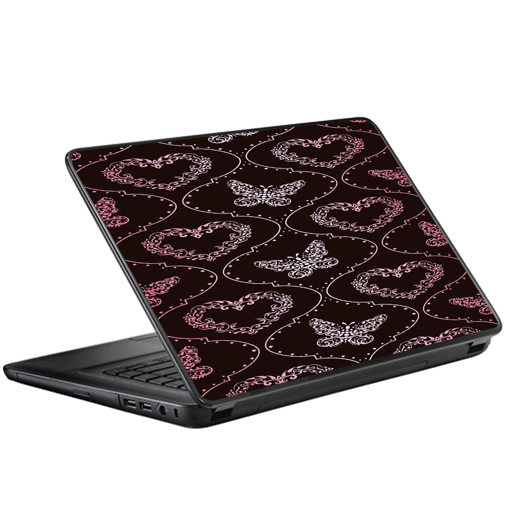  Butterfly Heart Pattern Universal 13 to 16 inch wide laptop Skin