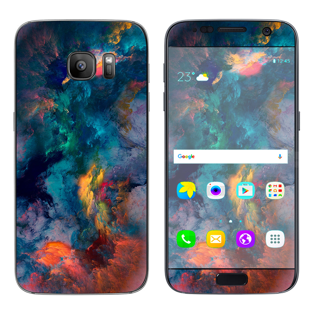  Color Storm Watercolors Samsung Galaxy S7 Skin