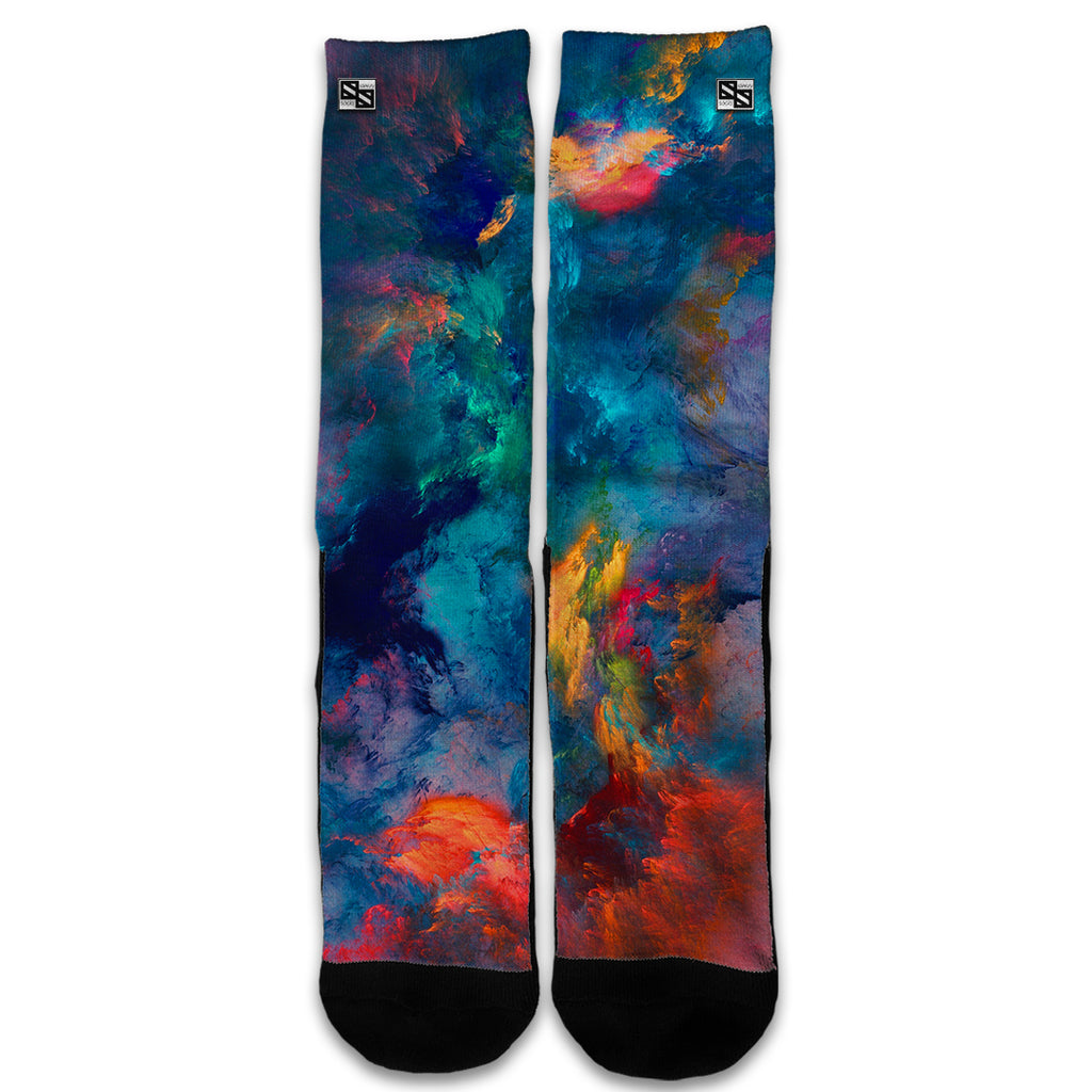  Color Storm Watercolors Universal Socks